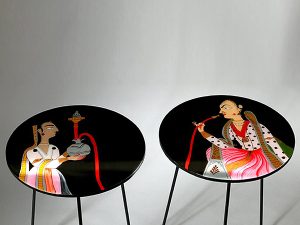BASOLI huKKA table [ Hand Painted Series]