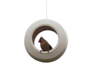 Ceramic bird feeder