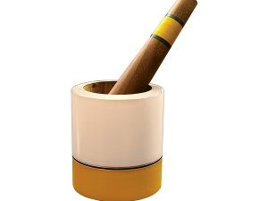 Maghar yellow Mortar & pestle [SMALL]