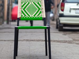 green chair